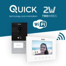 KIT Θυροτηλεόρασης μονοκατοικίας 2 καλωδίων QUICK 2H WiFi 